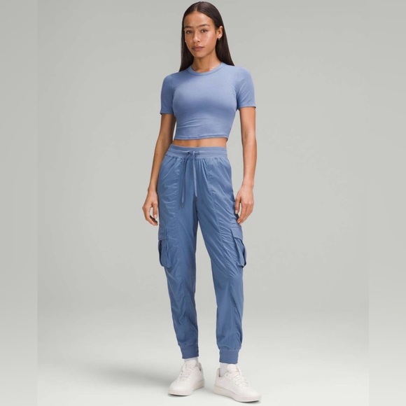lululemon athletica Pants - Lululemon Dance Studio Relaxed-Fit Mid-Rise Cargo Jogger
in Oasis Blue